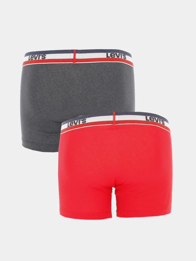 Pack 2 boxers sportswear rouge gris homme - Levi's