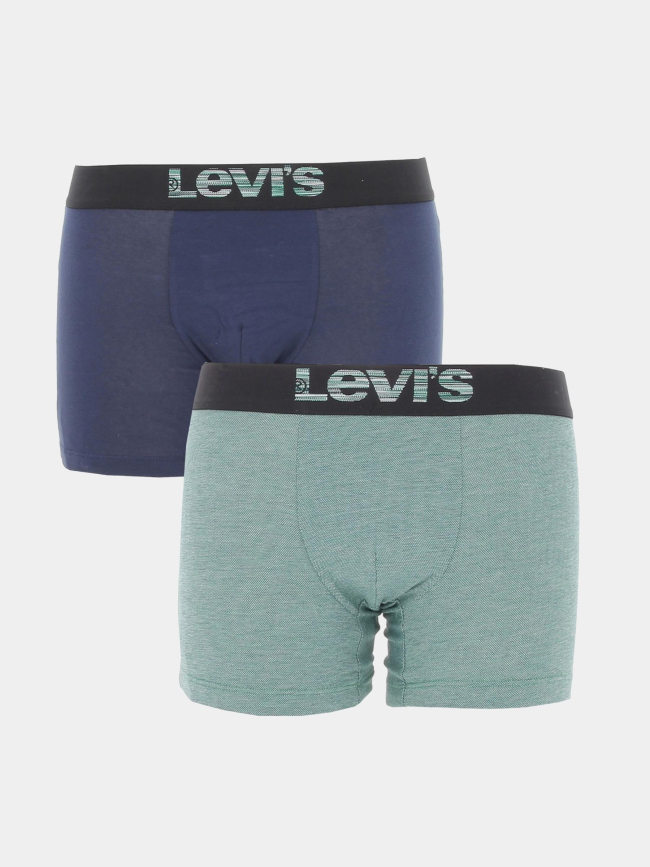 Pack 2 boxers optical illusion vert bleu homme - Levi's