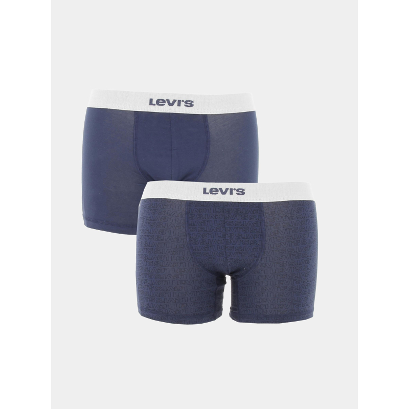 Pack 2 boxers tonal logo bleu marine homme - Levi's