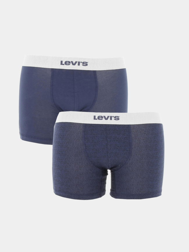 Pack 2 boxers tonal logo bleu marine homme - Levi's