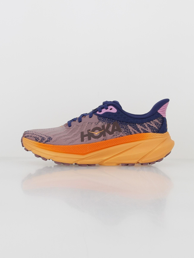 Chaussures de running trail challenger 7 violet orange femme - Hoka