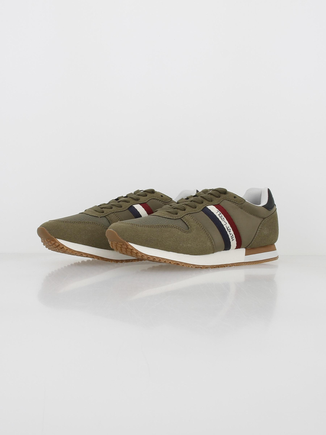 Baskets combined kaki homme - Teddy Smith