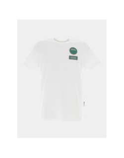 T-shirt badge vert blanc homme - G Star