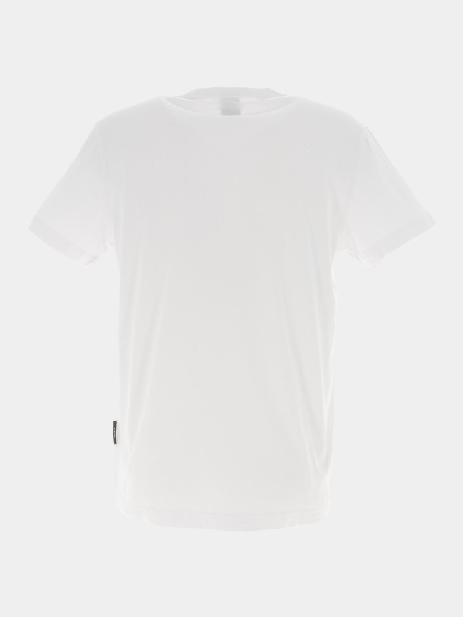 T-shirt badge vert blanc homme - G Star