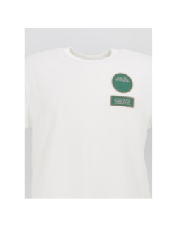 T-shirt badge vert blanc homme - G Star