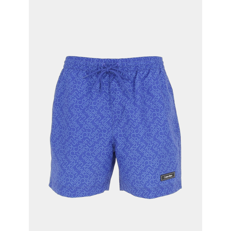 Short de bain medium logo bleu homme - Calvin Klein