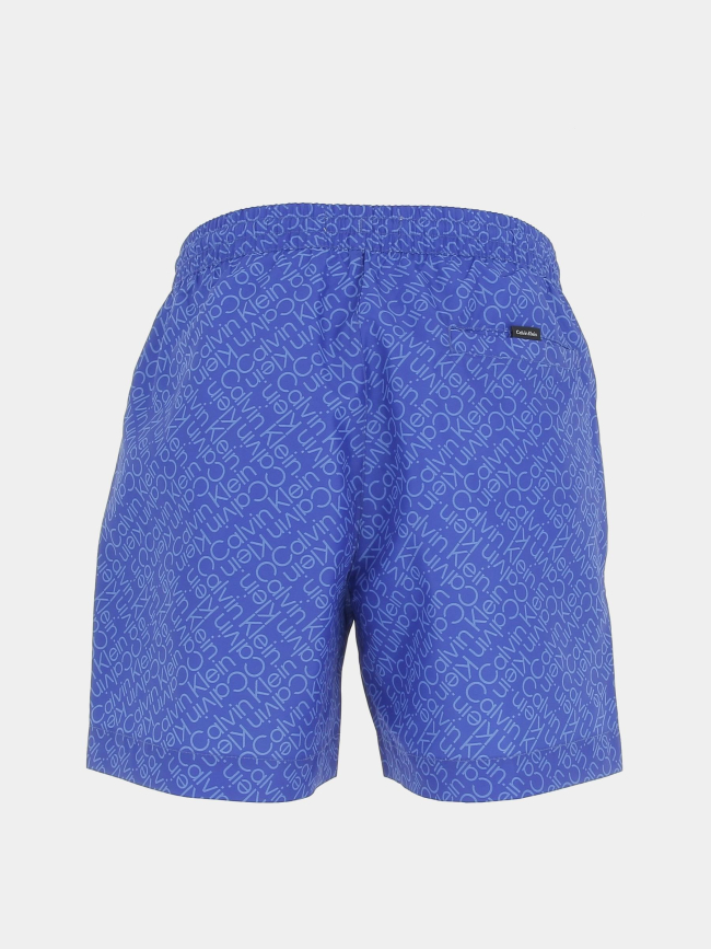 Short de bain medium logo bleu homme - Calvin Klein