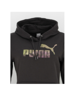 Sweat à capuche essential monarch noir femme - Puma