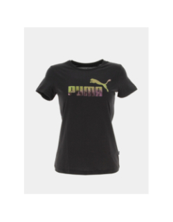 T-shirt essential holographique noir femme - Puma