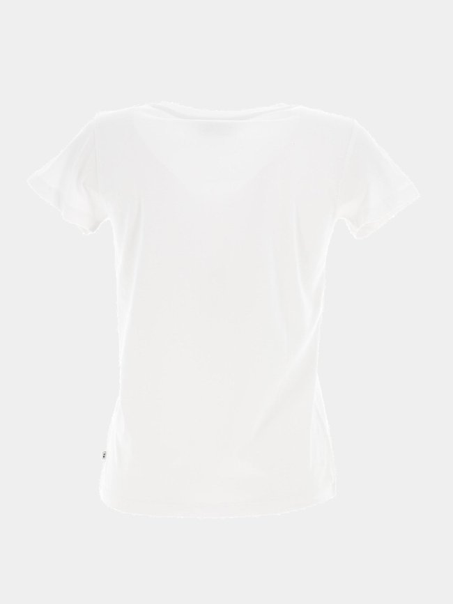 T-shirt logo fleurs gracygi blanc fille - Le Temps Des Cerises
