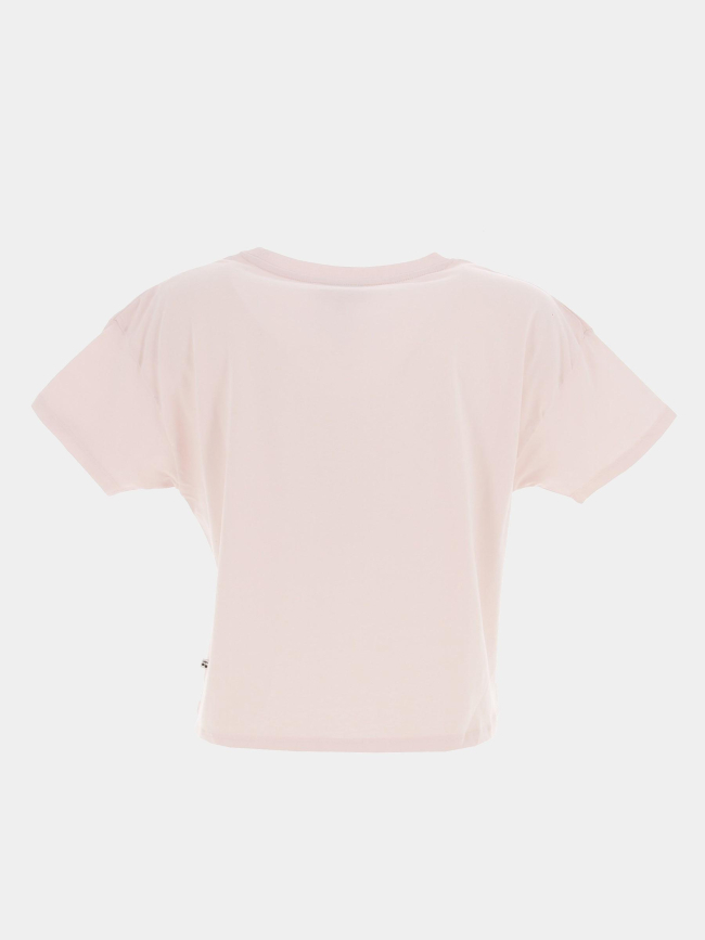 T-shirt crop palmagi rose fille - Le Temps Des Cerises