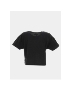 T-shirt crop vinagi noir fille - Le Temps Des Cerises