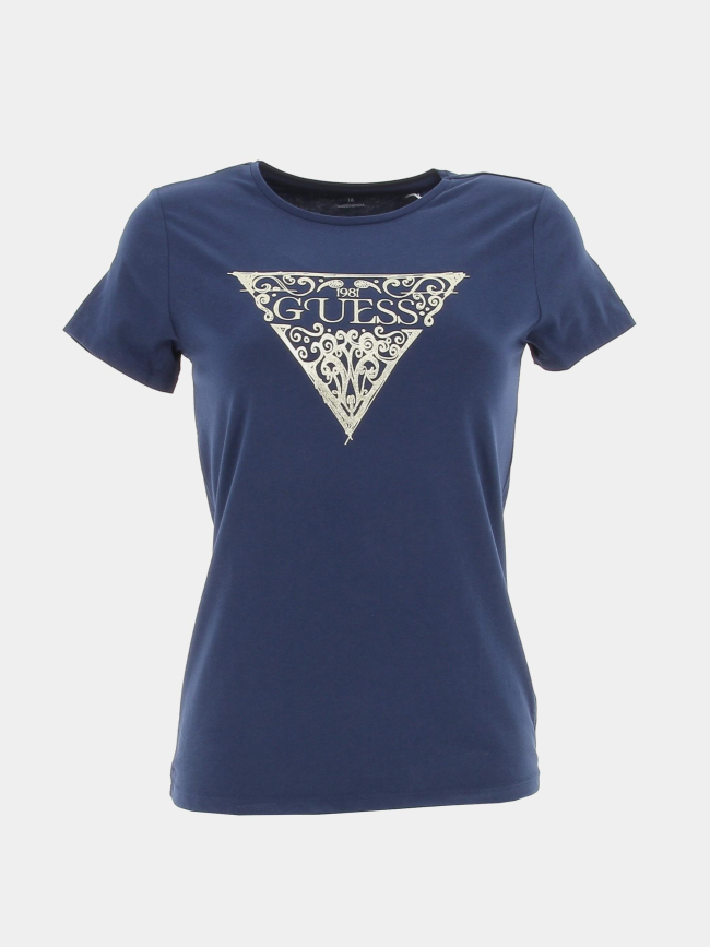 T-shirt secret bleu marine fille - Guess