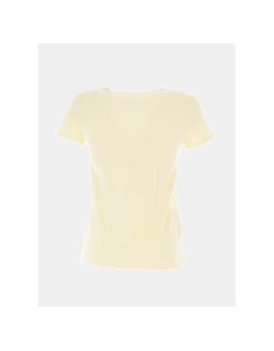T-shirt éco cornsilk logo doré jaune fille - Guess