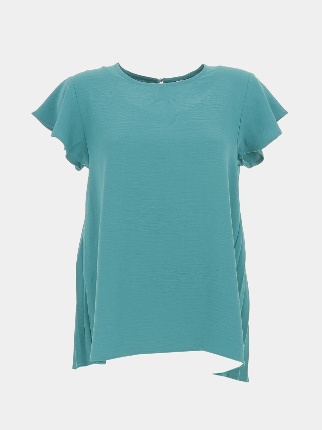T-shirt kara dos plissé vert femme - Tiffosi