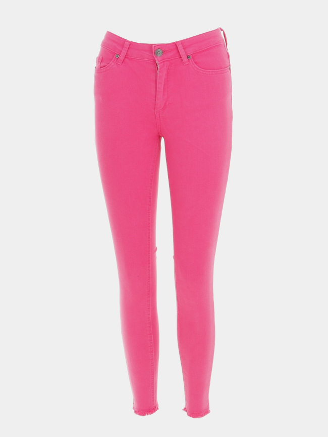 Jean skinny blush cropped rose femme - Only