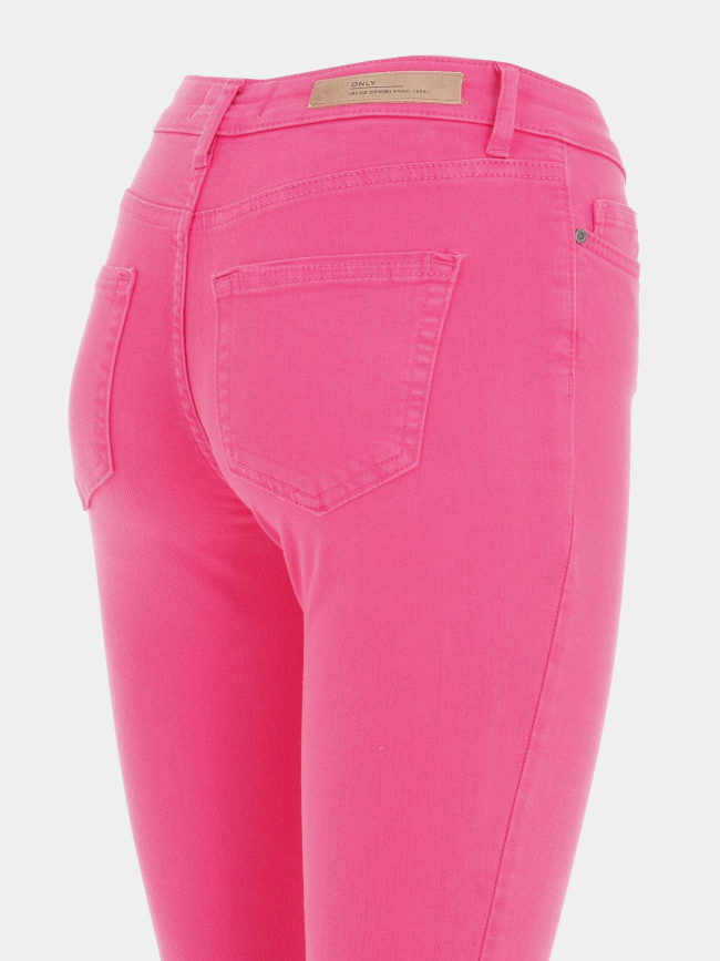 Jean skinny blush cropped rose femme - Only