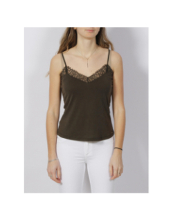Caraco débardeur betty dentelle kaki femme - Morgan