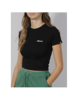 T-shirt crop chelu noir femme - Ellesse