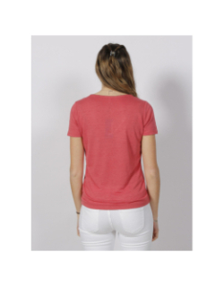 T-shirt col v pertel rose femme - Sun Valley