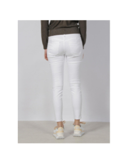 Jean skinny taille haute double up 431 blanc femme - Tiffosi