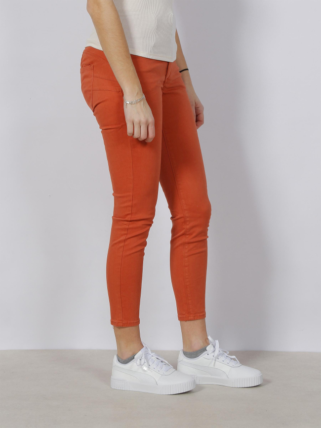 Jean skinny double up orange femme - Tiffosi