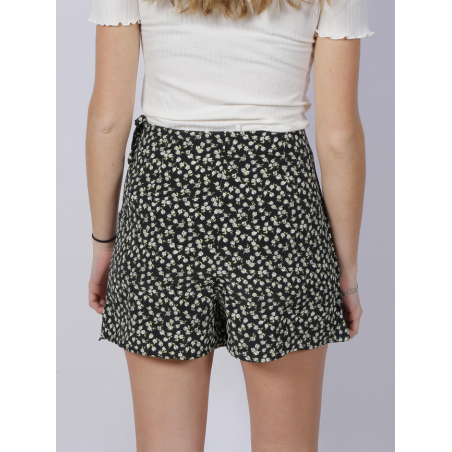 Jupe short ?� fleurs roseli noir femme - Tiffosi | wimod