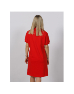 Robe polo droite relaxed rouge femme - Tommy Hilfiger