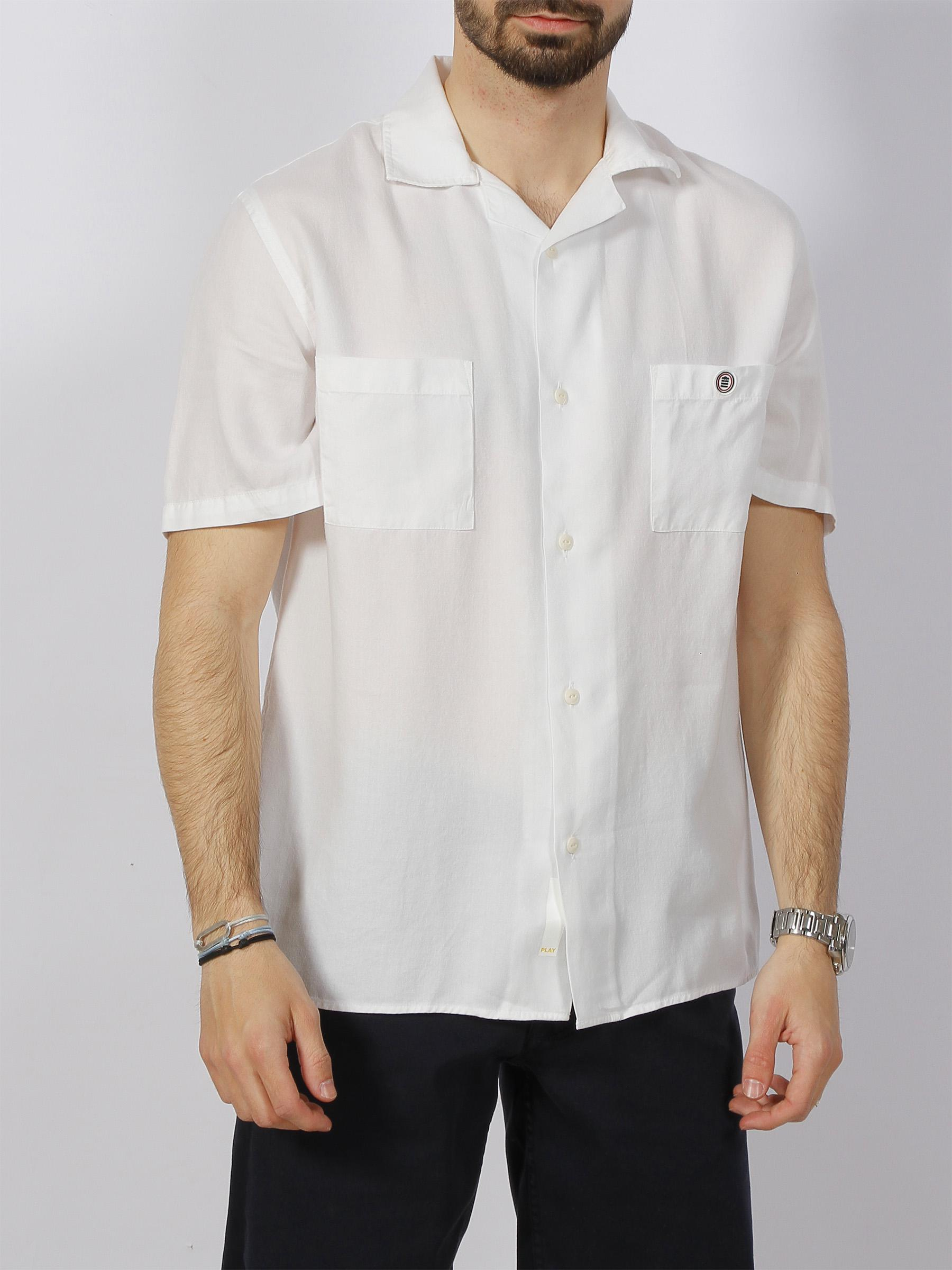 Chemise légère hawai blanc homme - Serge Blanco