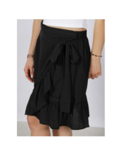 Jupe portefeuille olivia noir femme - Only