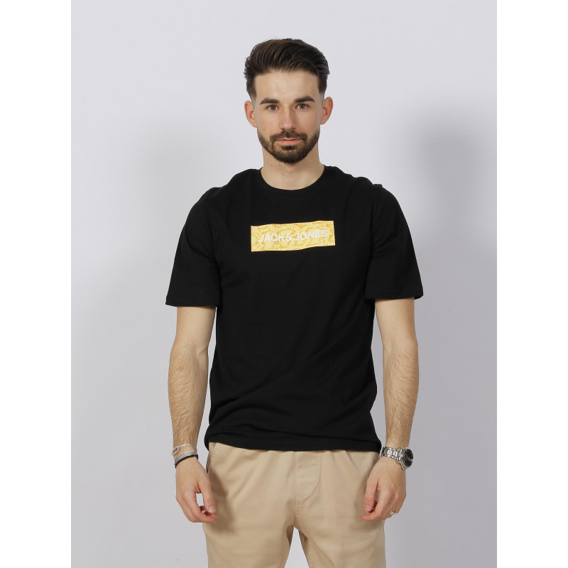 T-shirt conavigator logo noir homme - Jack & Jones
