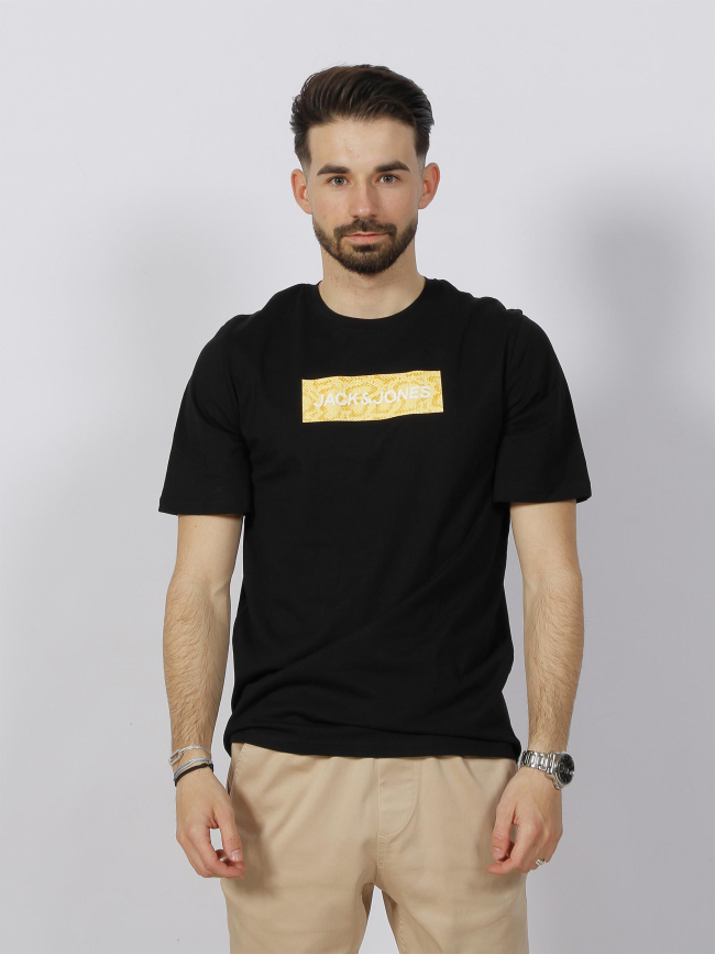 T-shirt conavigator logo noir homme - Jack & Jones