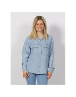 Chemise manches longues jean bleu femme - Salsa