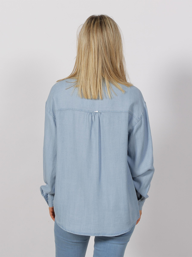 Chemise manches longues jean bleu femme - Salsa