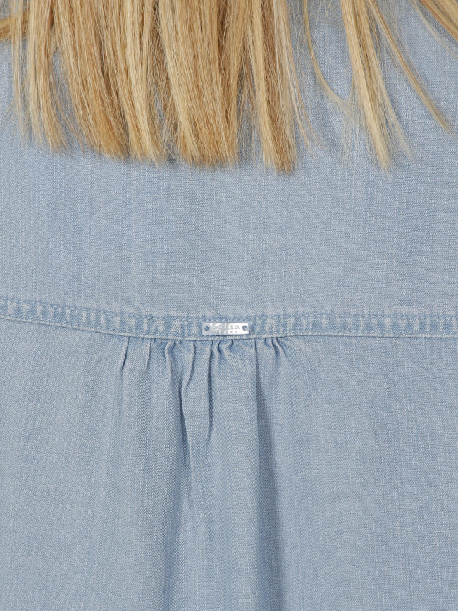 Chemise manches longues jean bleu femme - Salsa