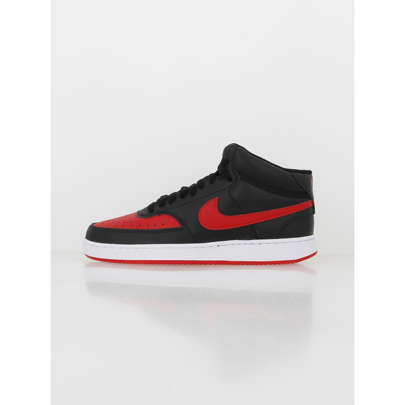 Baskets montantes court vision noir rouge - Nike