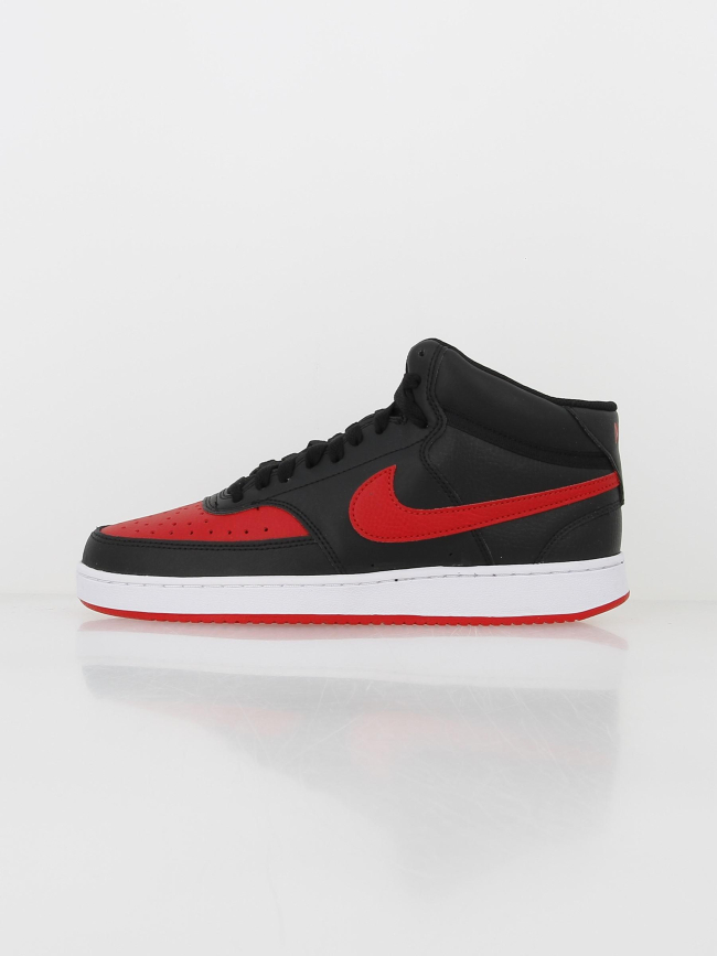 Baskets montantes court vision noir rouge - Nike