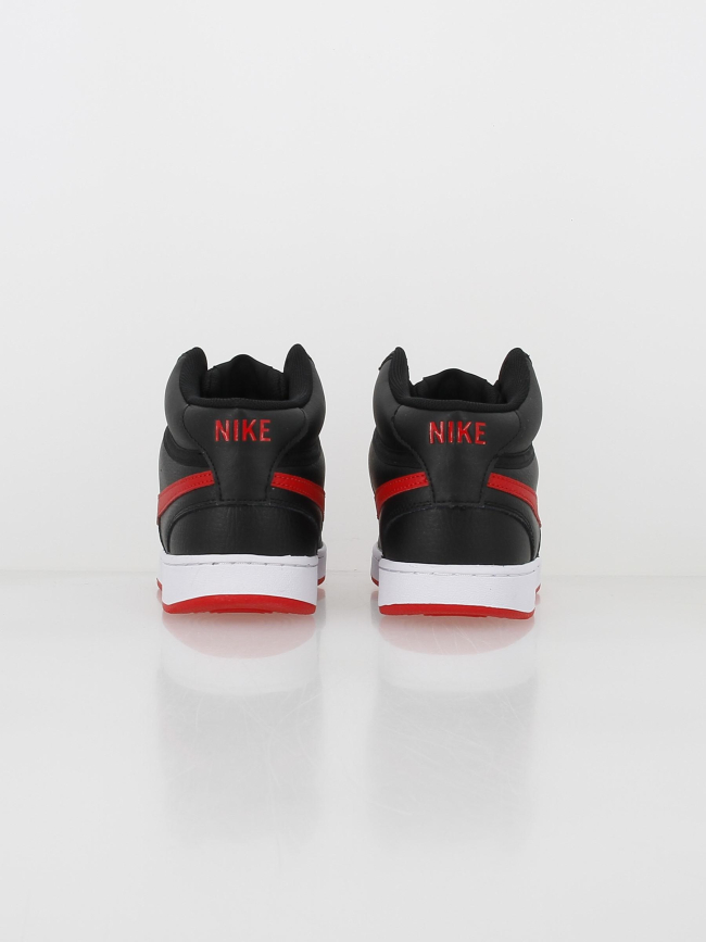 Baskets montantes court vision noir rouge - Nike