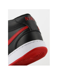 Baskets montantes court vision noir rouge - Nike