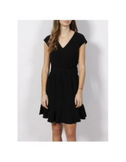 Robe évasée ceinture noir femme - Armani Exchange