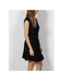 Robe évasée ceinture noir femme - Armani Exchange