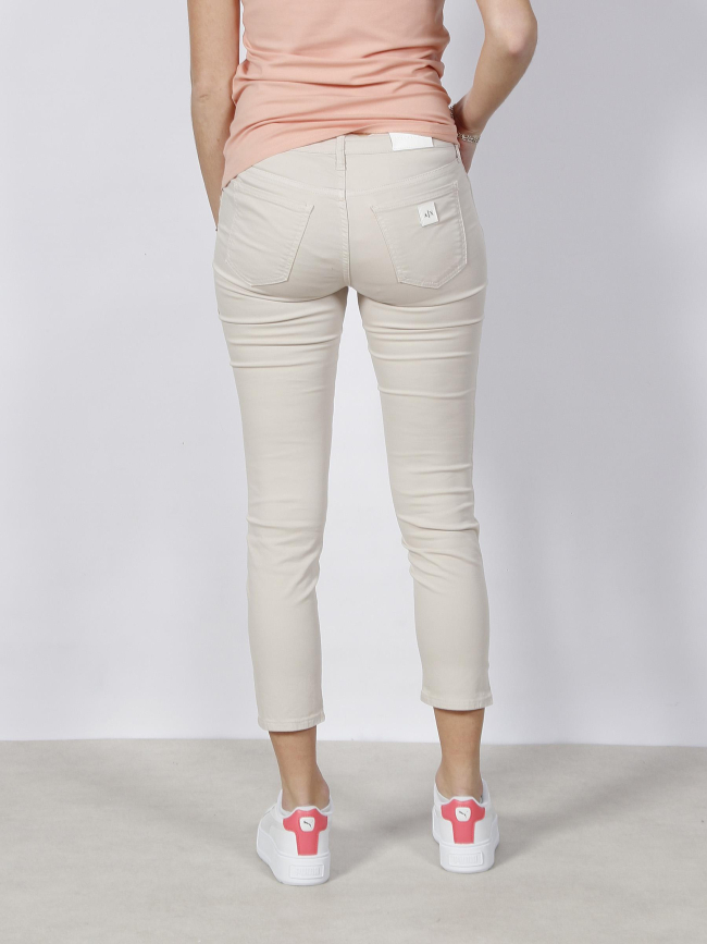 Pantalon skinny crop aura beige femme - Armani Exchange