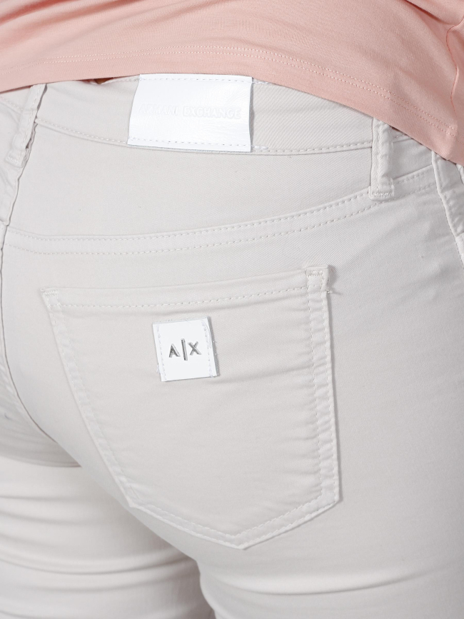 Pantalon skinny crop aura beige femme - Armani Exchange