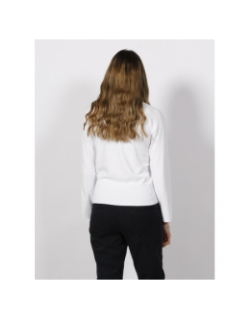 Pull fin bouton blanc femme - Armani Exchange