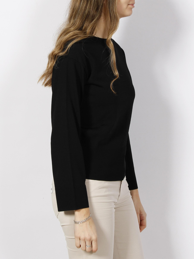 Pull fin bouton noir femme - Armani Exchange