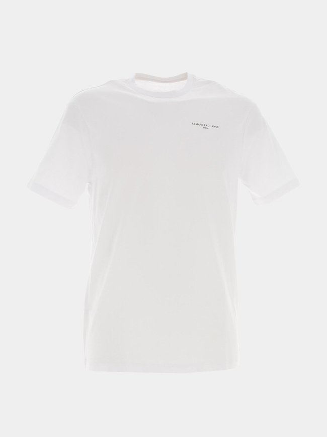 T-shirt uni blanc homme - Armani Exchange