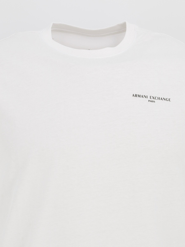 T-shirt uni blanc homme - Armani Exchange