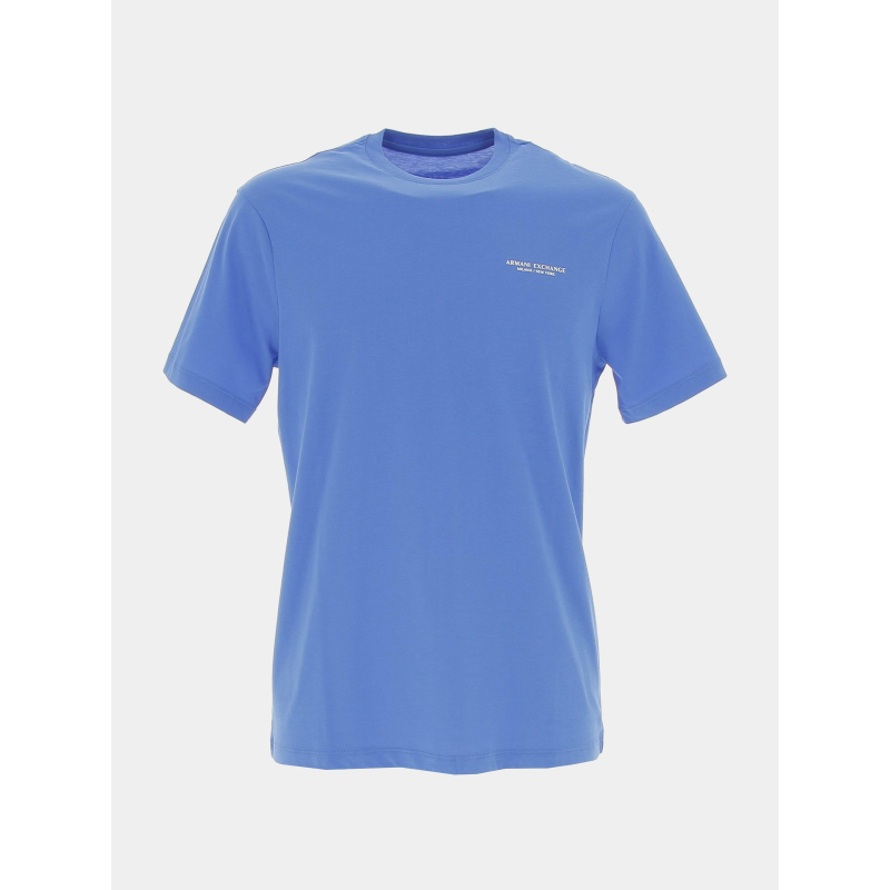 T-shirt uni palace bleu homme - Armani Exchange
