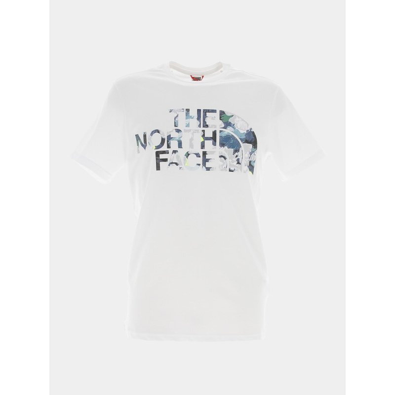 T-shirt easy logo dégradé blanc homme - The North Face