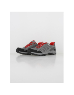 Chaussures de randonnée dryfeet gris rouge homme - Elementerre